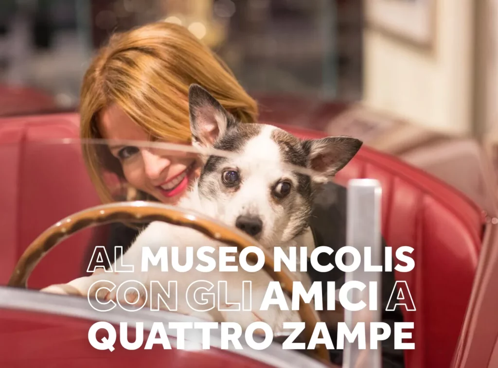 Museo Nicolis Villafranca di Verona, Silvia Nicolis e Tazio, Museo Pet Friendly, auto d'epoca, ph Comparotto