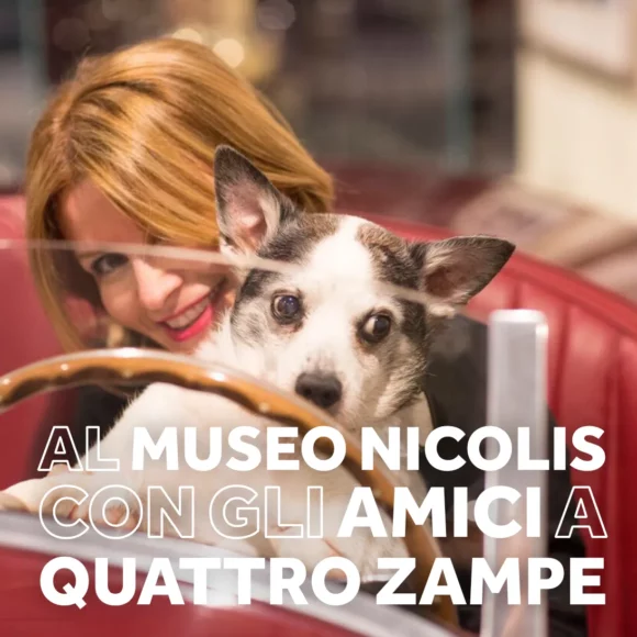 Museo Nicolis Villafranca di Verona, Silvia Nicolis e Tazio, Museo Pet Friendly, auto d'epoca, ph Comparotto